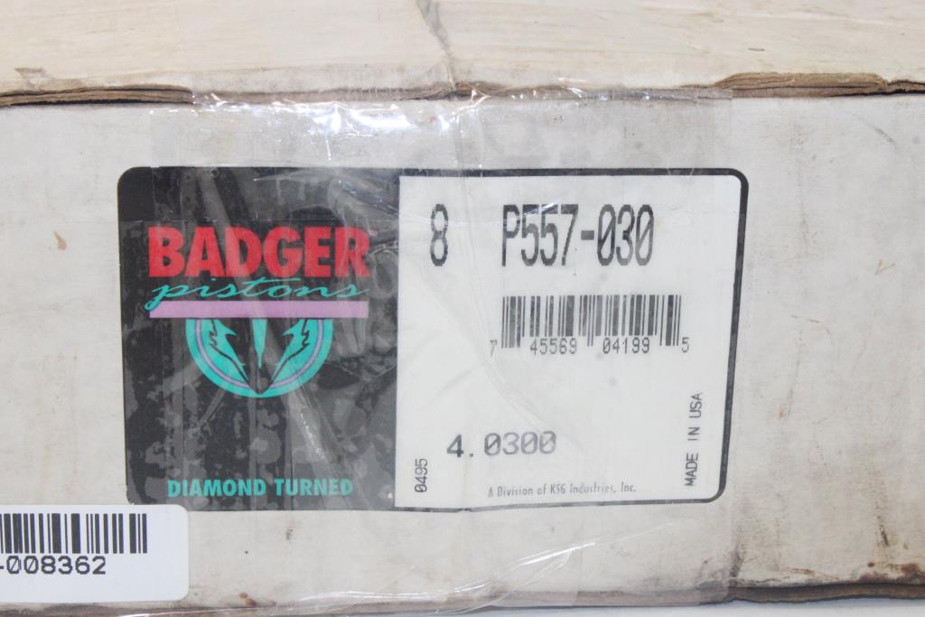 Badger Pistons P557030 Cyl Piston Set Property Room
