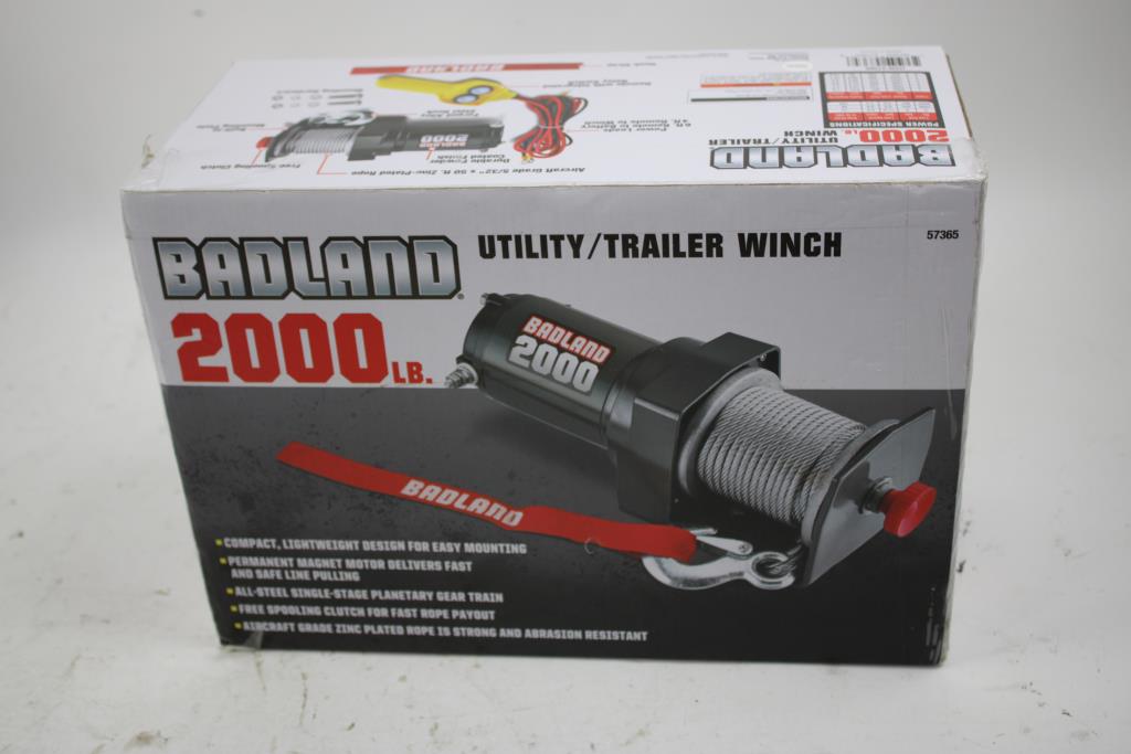 Badland 2000 Lb. Utility/Trailer Winch