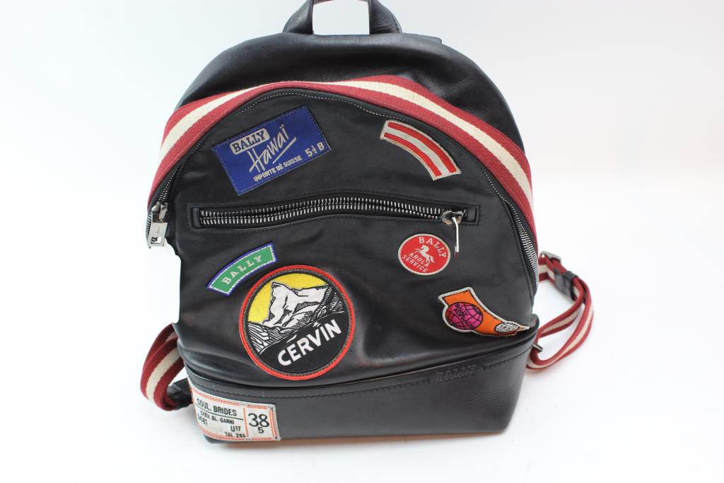 bally backpack leather