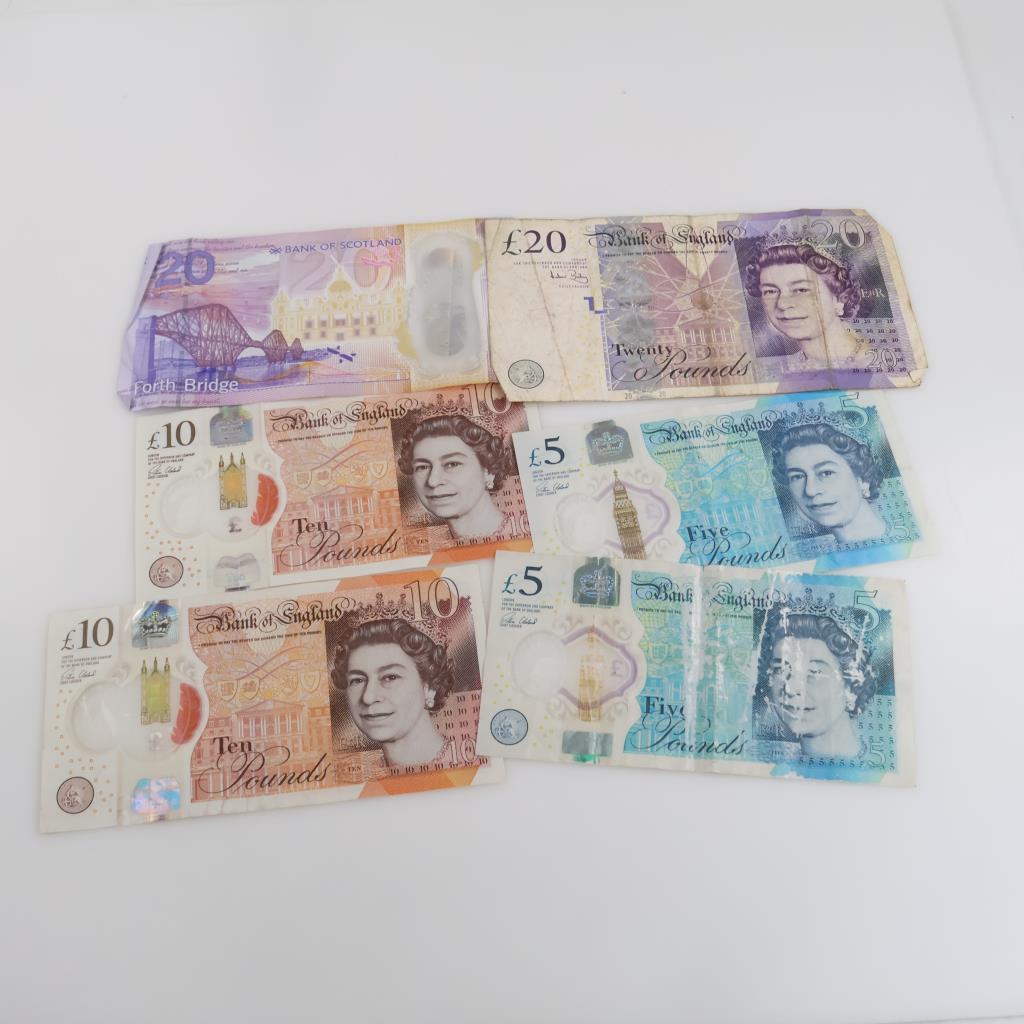 Bank Of England & Bank Of Scotland Currency, 6 Pieces