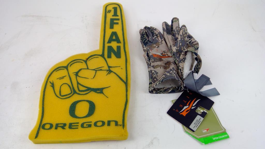 Baseball Gloves, Foam Finger, And More, 5 Pieces Property Room