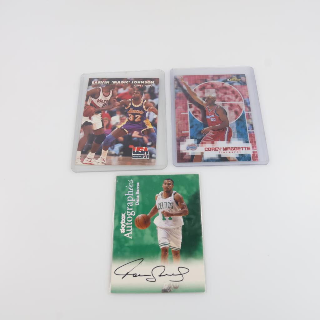 Basketball Trading Cards, 3 Pieces