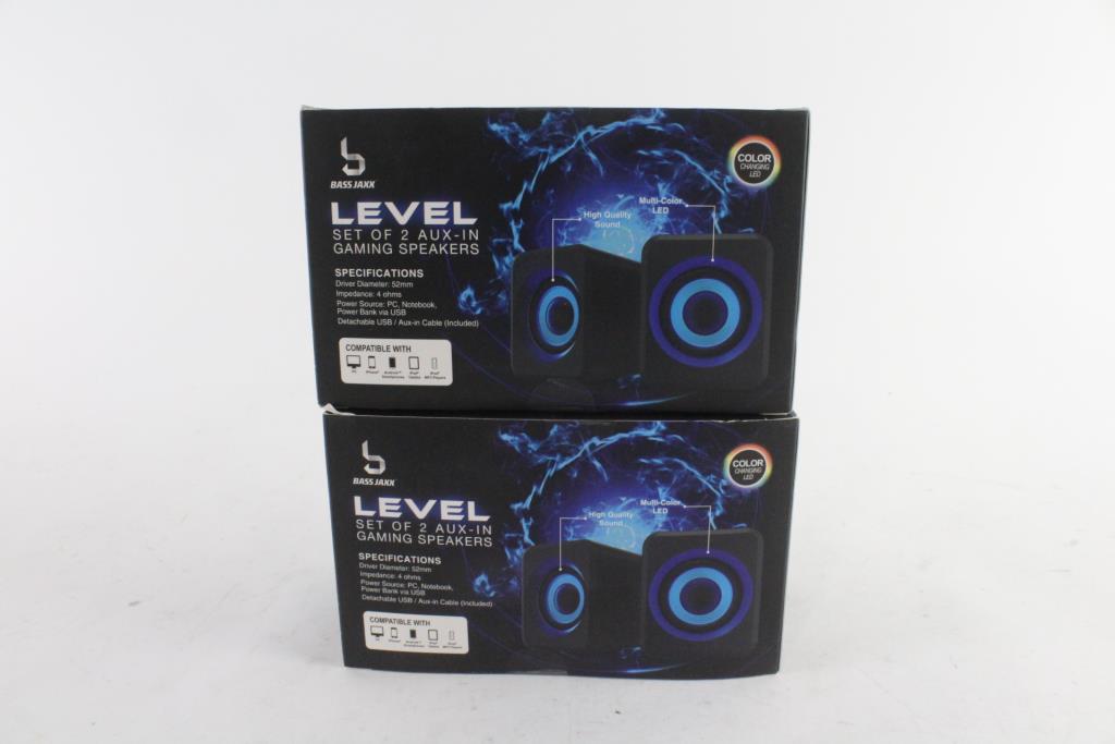 Bass Jaxx Level AuxIn Gaming Speakers Property Room