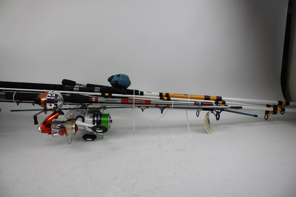 Bass Pro Shops KingKat, Zebco, Shakespeare And More Fishing Poles. 5 Pieces