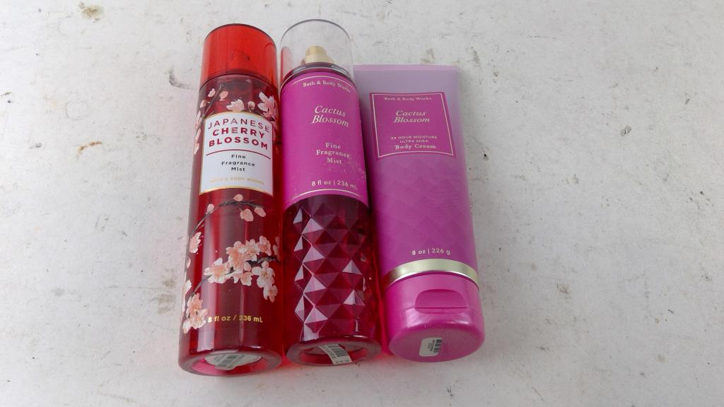 Bath & Body Works Cactus Blossom Body Cream And More 3 Pieces
