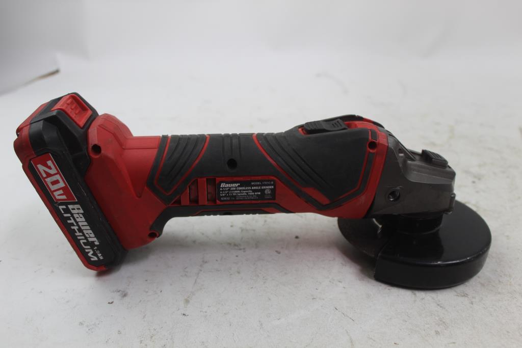 Bauer 1761CB Cordless Angle Grinder Property Room