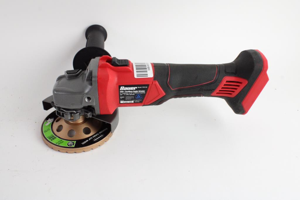 Bauer Cordless Angle Grinder Property Room