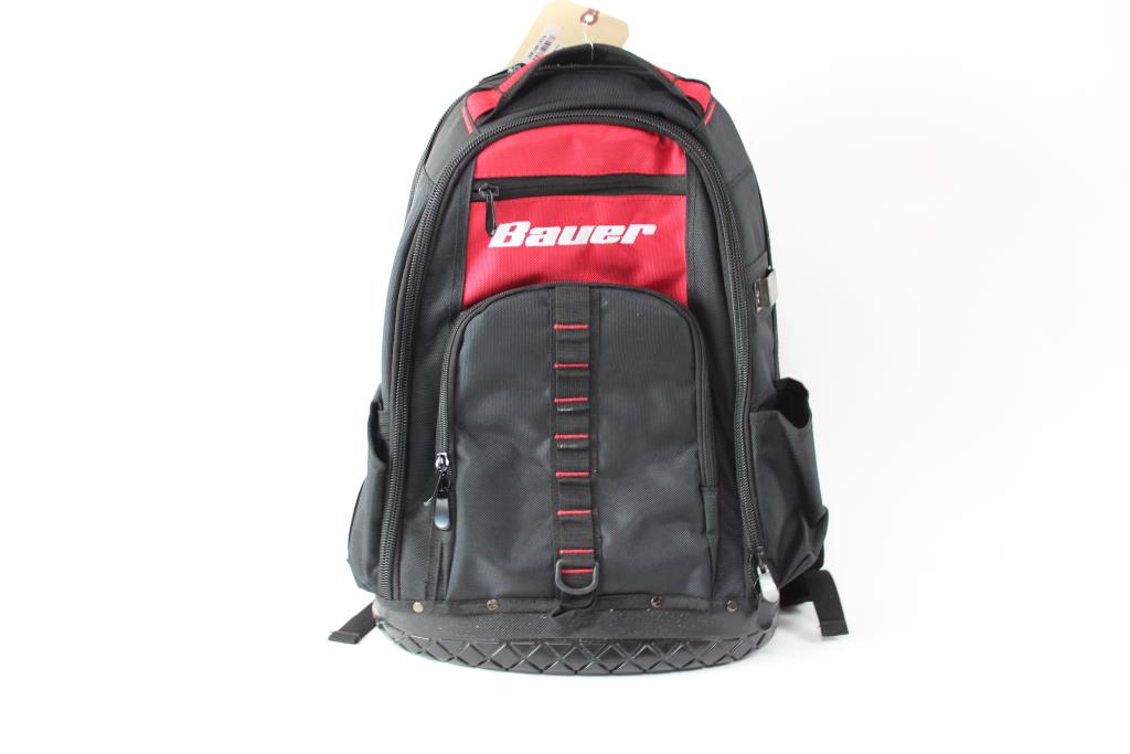 Bauer Heavy Duty Jobsite Backpack, Red/Black Property Room
