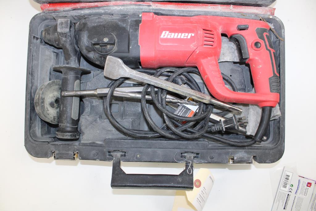 Bauer Rotary Hammer Kit 1642EB With Case And Bits Property Room