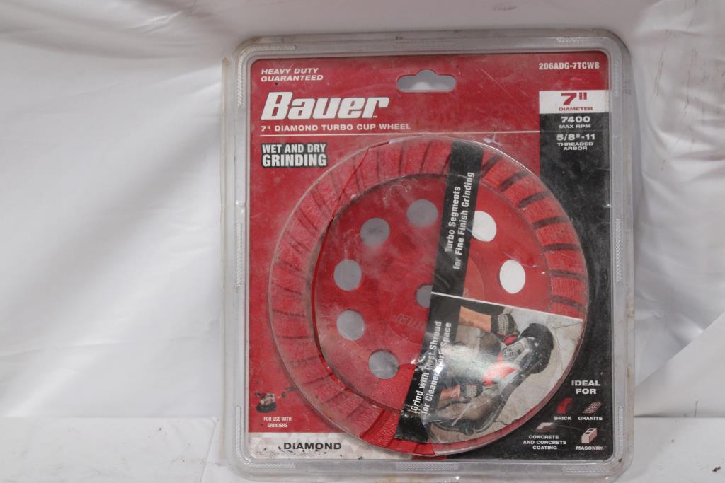 Baur Turbo Cup Wheel, Diablo Circular Saw Blade & Dewalt Circular Saw Blade 3 Pieces