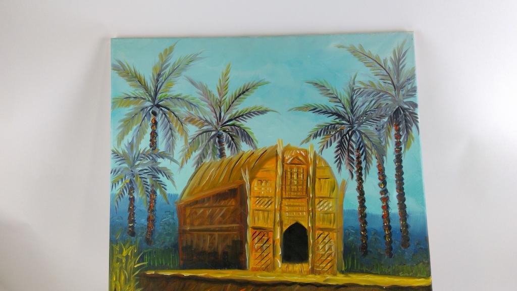 Beachside Hut Painting
