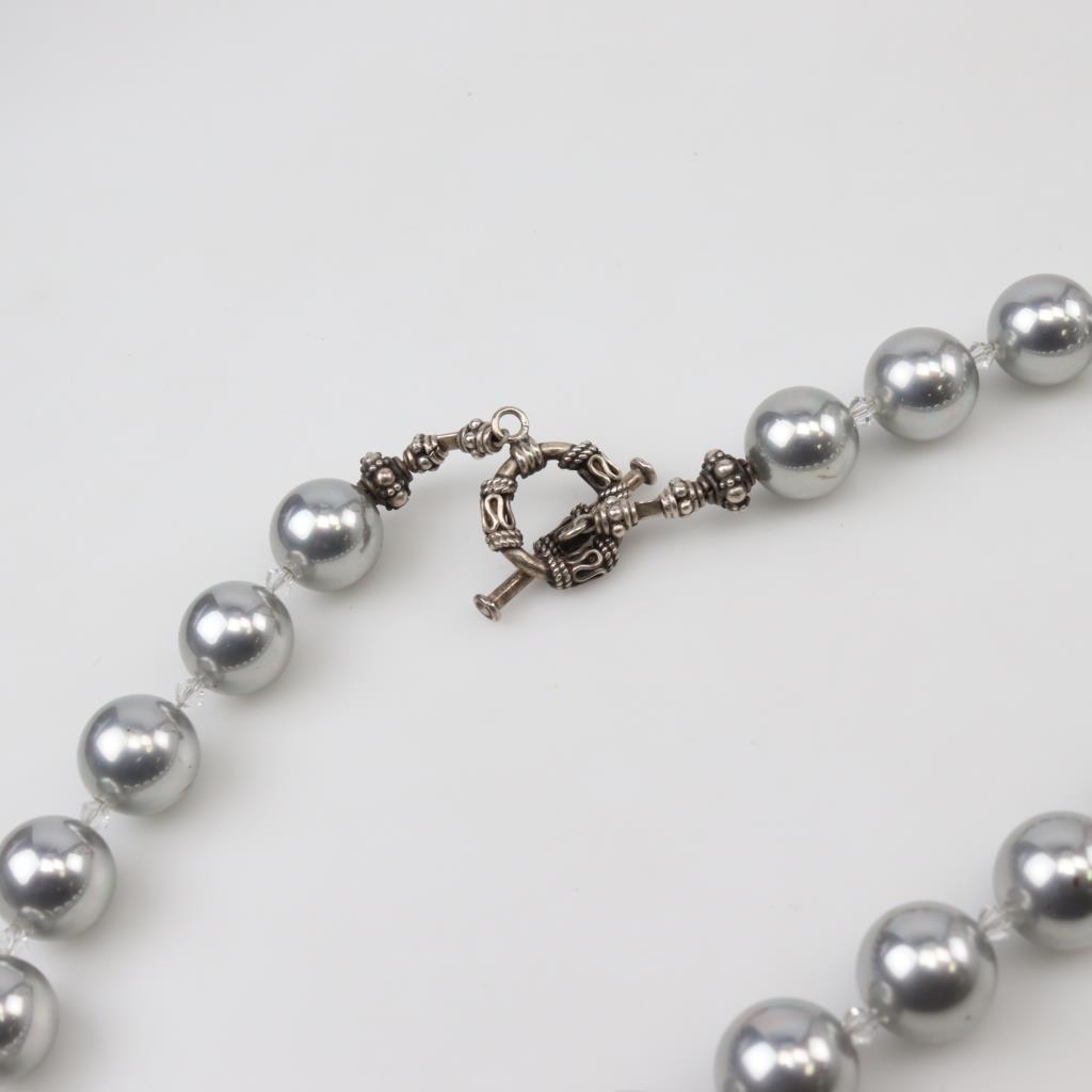 Beaded Necklace Silver Clasp | Property Room
