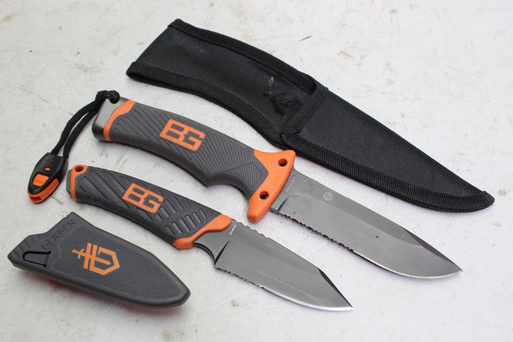 Bear Grylls Gerber Fixed Blade Knives, 2 Pieces Property Room
