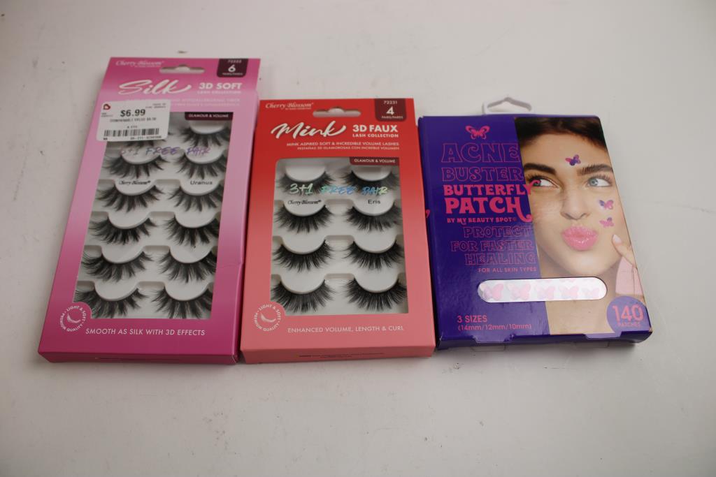 Bebe Blush/Highlighter, Thalia Sodt Shadow Stick, 3D Faux Lashes, And More, 7 Pieces