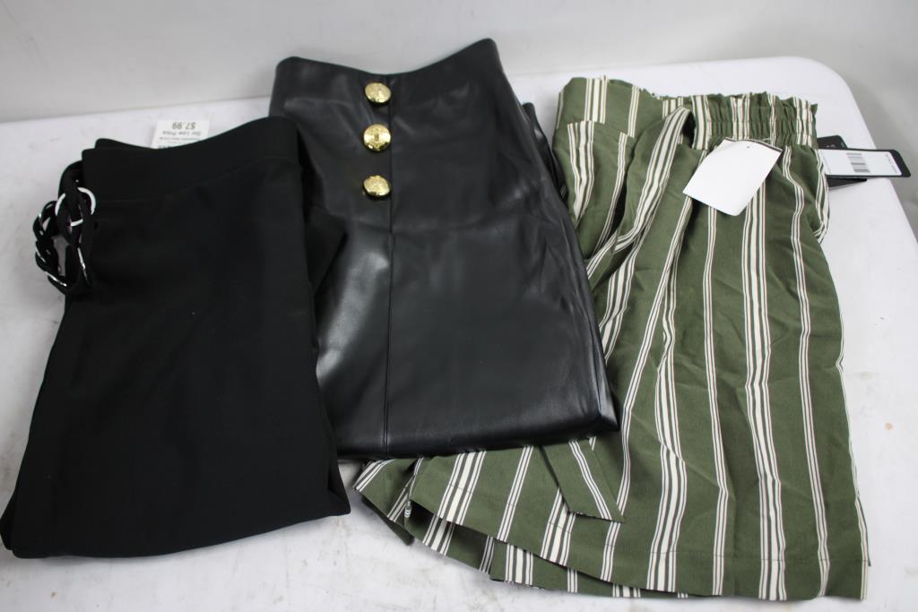 Bebe, Calvin Klein, And More Large Clothing Lot - Shorts, Underwear, And More, 6 Pieces