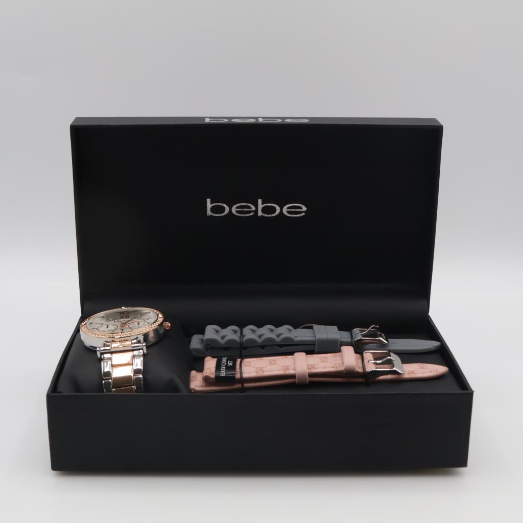 Bebe Easy Change Watch Set