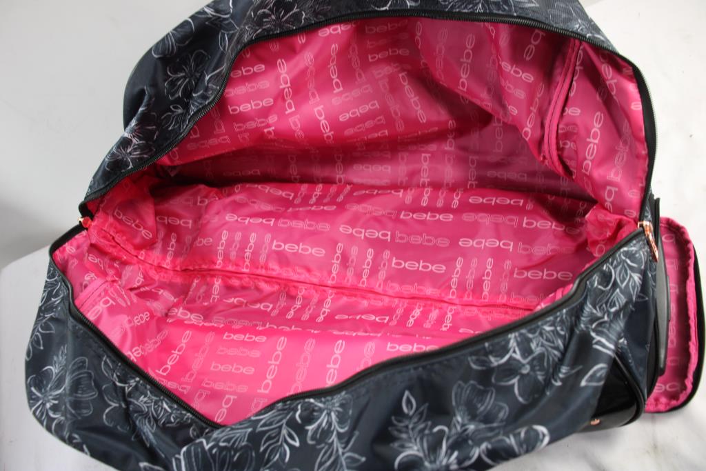 Bebe Zipper Duffel Rolling Bag, Bebe Makeup Bag, And More, 3+ Pieces Property Room
