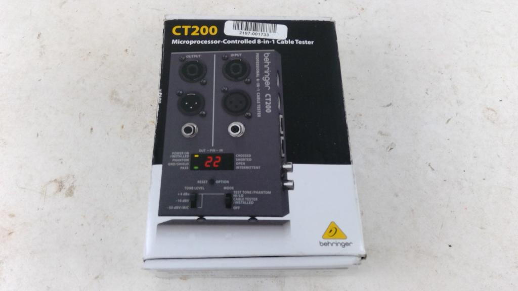 Behringer Microprocessor Controlled 8 - In 1 Cable Tester