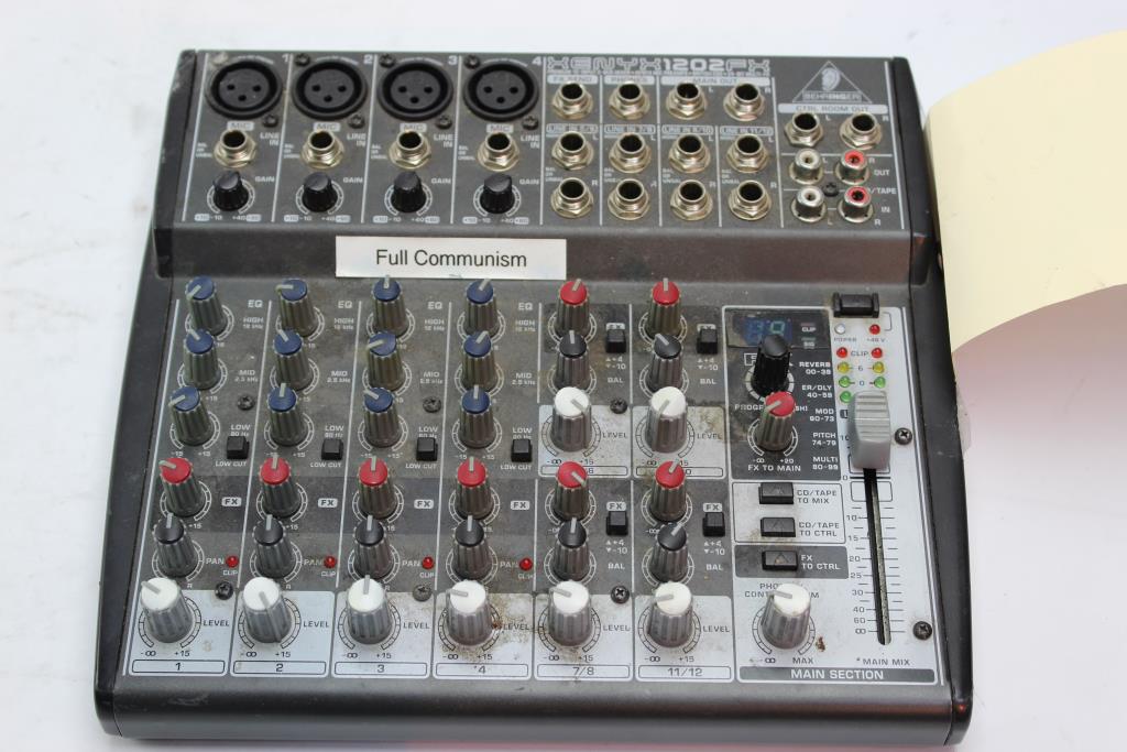 Behringer Xenyx 1202fx Mixer Property Room