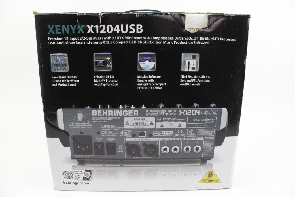 Behringer Xenyx X1204USB Mix Board Property Room