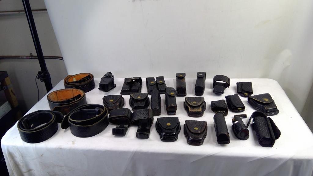 Belts, Holsters, Pouches Bulk Lot, 26 Pieces