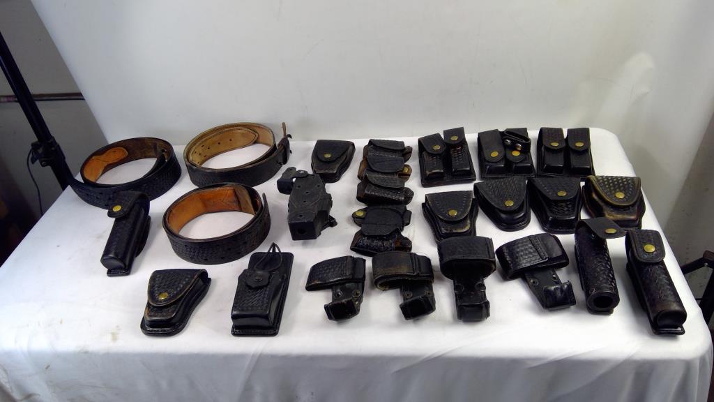 Belts, Holsters, Pouches Bulk Lot, 26 Pieces