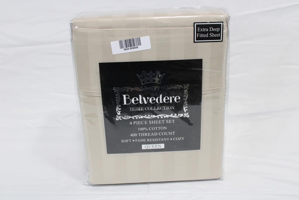 Belvedere 4 Piece Sheet Set - Queen