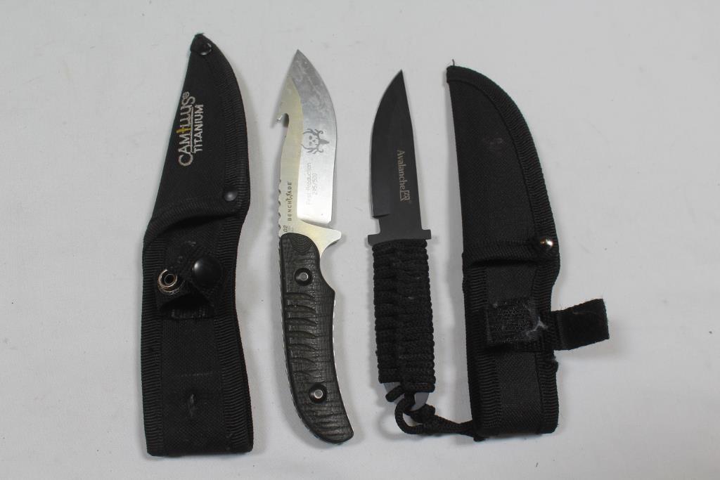 Benchmade, Avalanche Fixed Blade Knives 2 Pieces Property Room