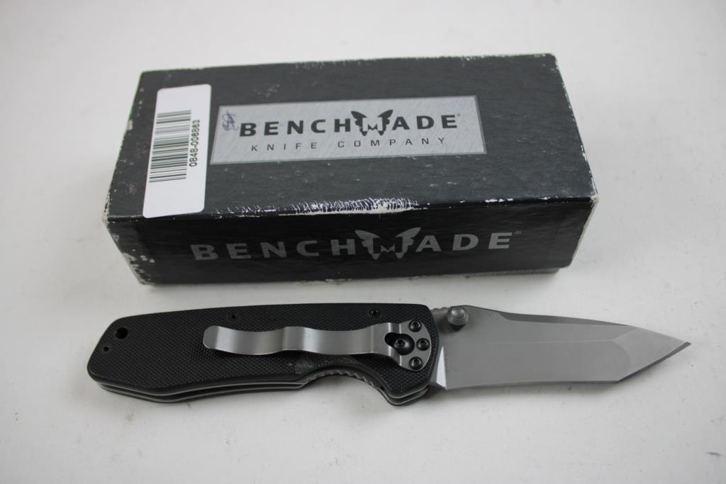 Benchmade Vex Folder Plain Edge Tanto Blade G-10 Handle