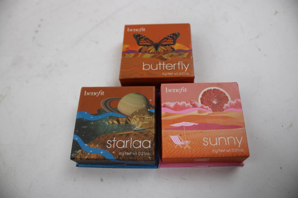 Benefit Butterfly, Sunny, Starlaa Mini Blushes, 3 Pieces