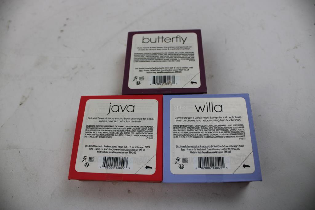 Benefit Java, Butterfly, Willa Mini Blushes, 3 Pieces | Property Room