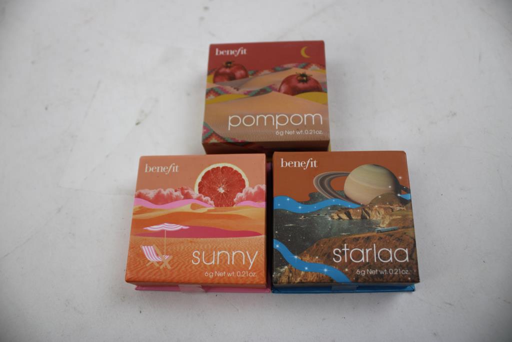 Benefit Sunny, Pompom, Starlaa Mini Blushes, 3 Pieces