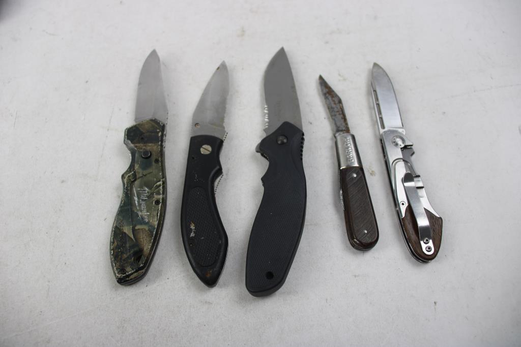 Bereta,milwaukee And Knives, 9 Pieces