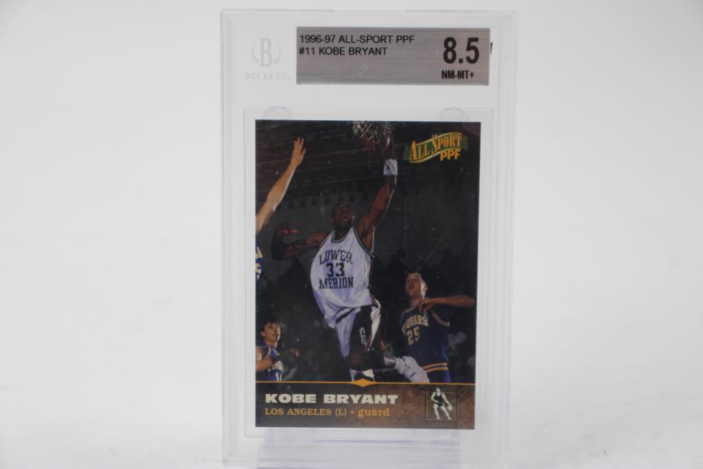 BGS 8.5 1996-97 All-Sport PPF #11 Kobe Bryant Lower Merion HS