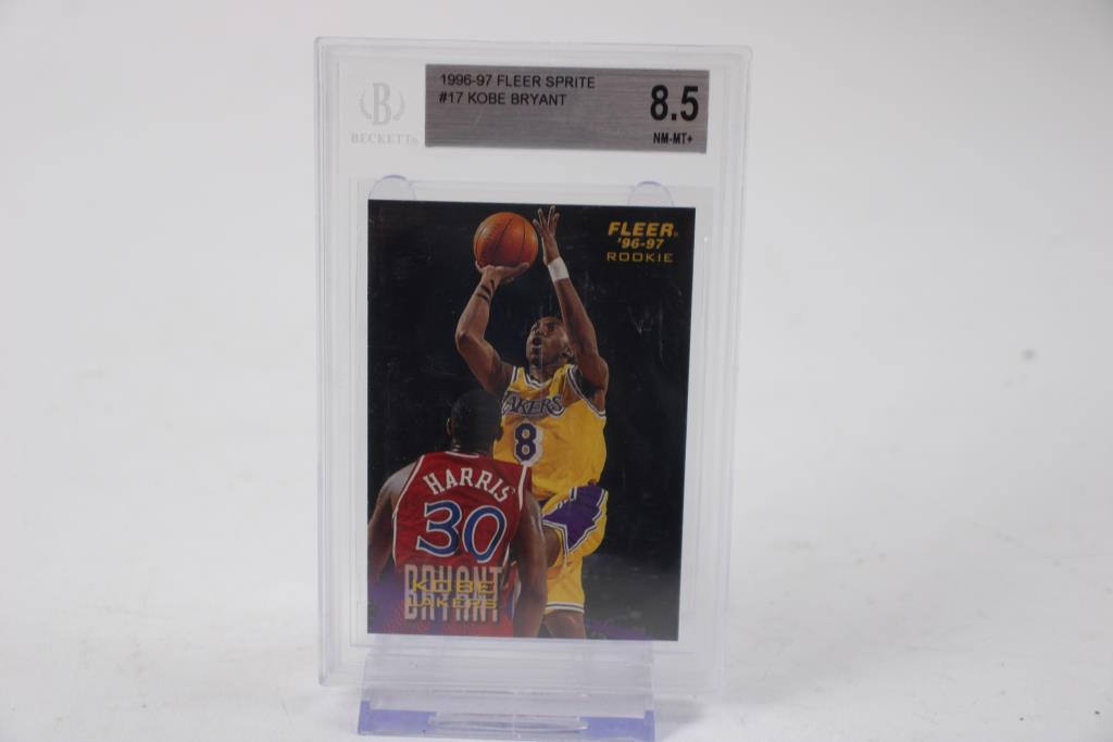 BGS 8.5 1996-97 Fleer Sprite #17 Kobe Bryant Rookie Card