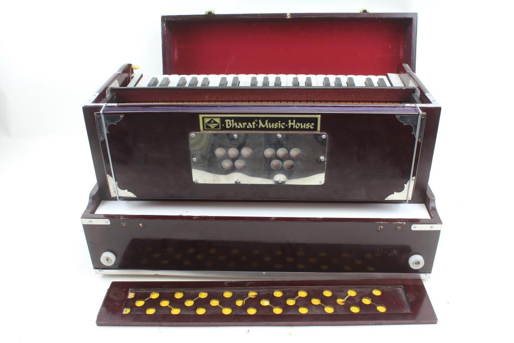 Bharat Music House Harmonium In Case Property Room