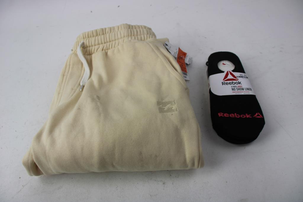 Billabong Men's Joggers, Akademiks Sweater, And Reebok No Show Liner Socks, 3 Pieces