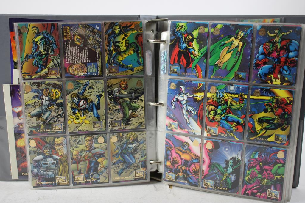 Binder With Comic Book Trading Cards - 350+ Cards | Property Room