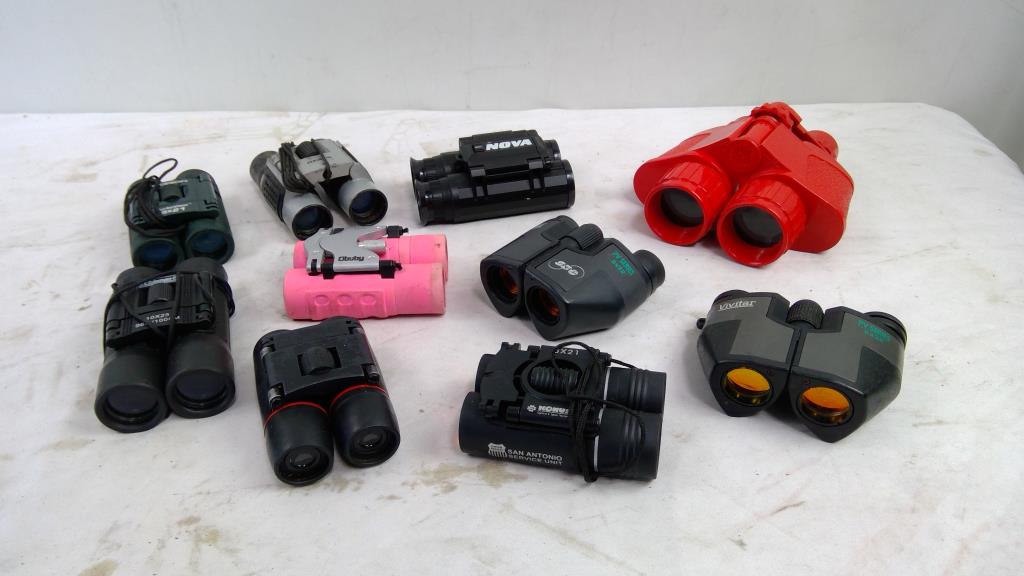 Binoculars Bulk Lot, 10 Pieces