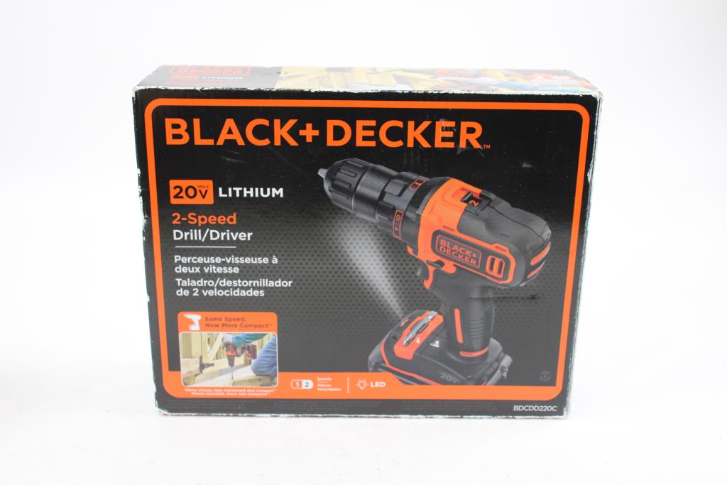 Black & Decker 2-Speed Drill/Driver, And Smart Select Drill, 2 Pieces