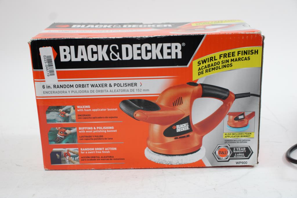 Black Decker 6 In Random Orbit Waxer Polisher Black & Decker 6" Random Orbit Waxer & Polisher | Property Room