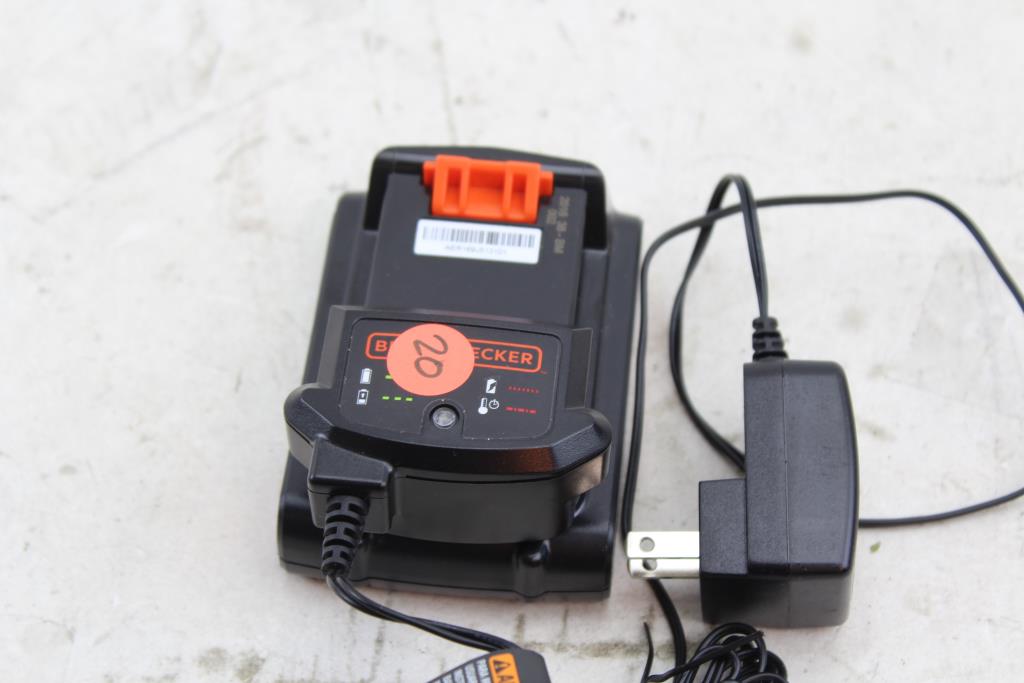Black & Decker Lbxr20 Lithium Battery And Charger Property Room