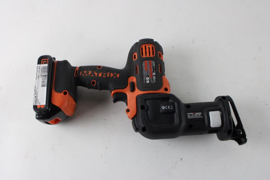 Black & Decker Matrix Handle With Reciprocating Saw Head Property Room