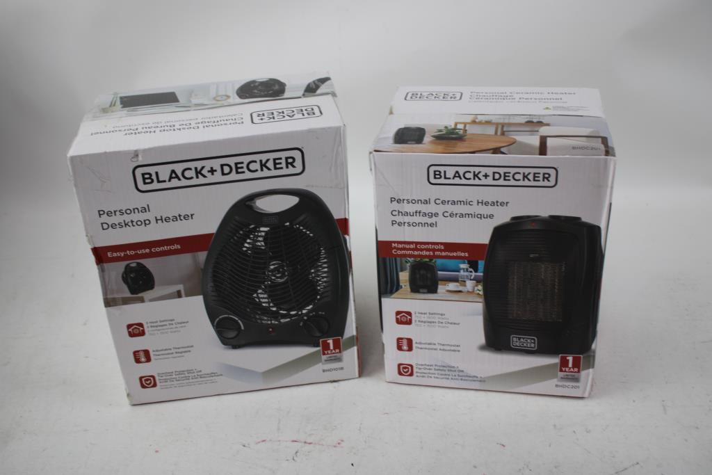 Black & Decker Personal Heaters, 2 Pieces