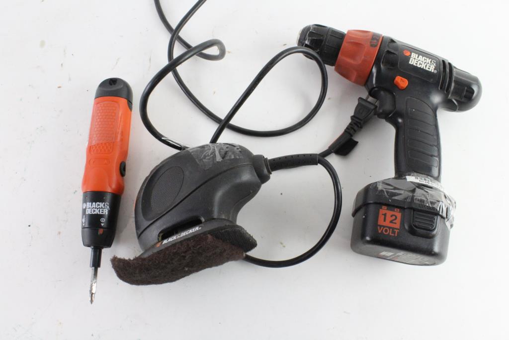 Black & Decker Power Tool Bulk Lot, 3 Pieces Property Room