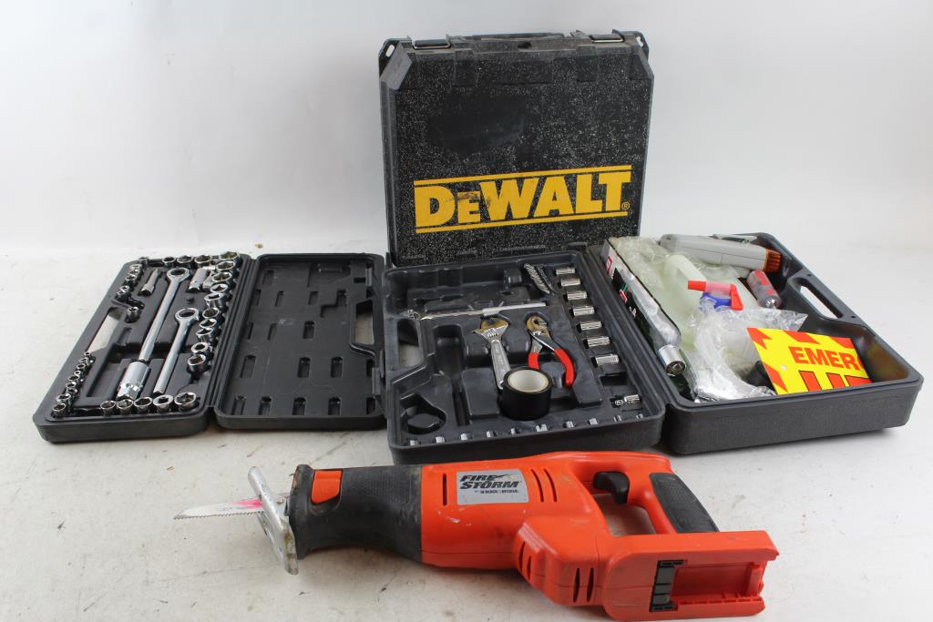 Black & Decker Reciprocating Saw, Car Emergency Tool Kit And More