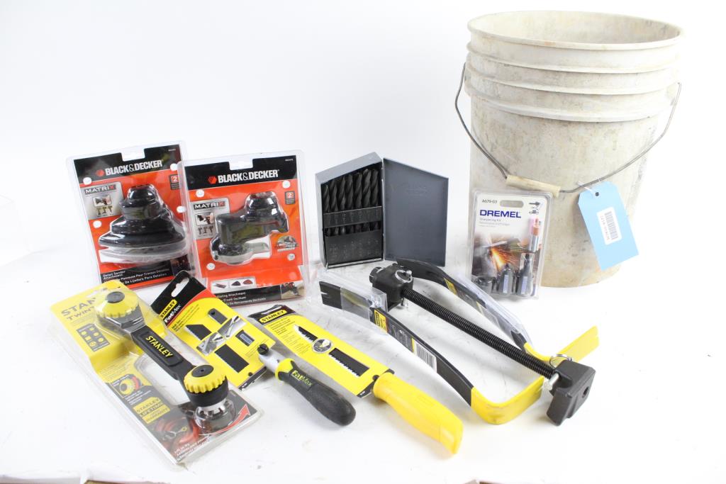 Black & Decker Sander Attachment, Stanley Saw, And More, 10+ Pieces