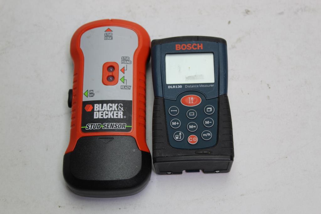 Black & Decker Stud Sensor And Bosch Distance Measurer Property Room