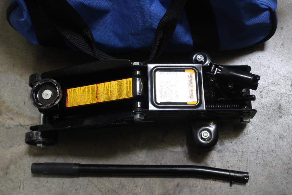 Black Jack Car Jack And Blue Carrying Case Property Room