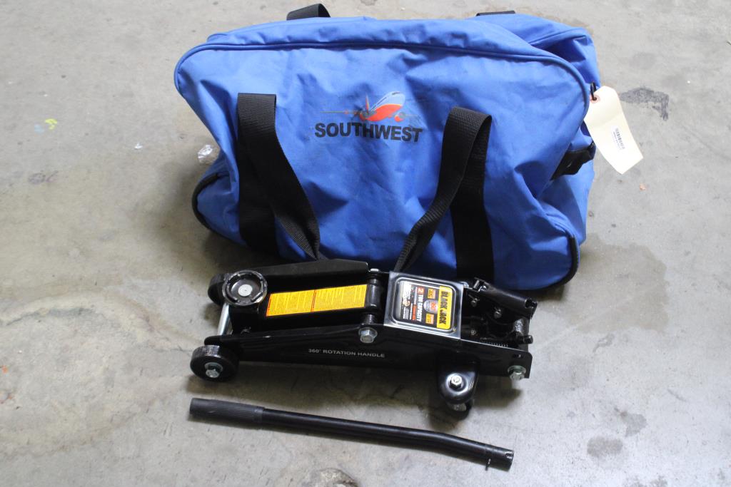 Black Jack Car Jack And Blue Carrying Case Property Room